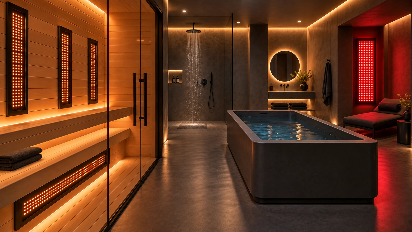 Infrasauna s integrovanými infračervenými panely bez kamen